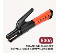 TEMU Abrazadera de resistencia para varillas de soldadura por , adecuada para cables de 10 pulgadas, con diseño de mordaza ranurada