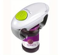 TEMU Abrebotellas eléctrico de torsión para mayores con artritis, adecuado para tamaños de frascos, automáticos duraderos adecuados para manos débiles, con batería para artritis blanca.