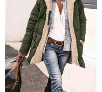 TEMU abrigo con capucha de media para el invierno de tela de calidad, y que no es voluminosa. eficazmente contra fríos, asegurando que de ti permanezca . El diseño simple pero elegante.