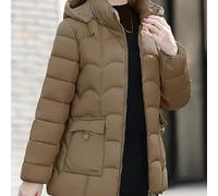 TEMU Abrigo de Otoño e Invierno - Elegante Chaleco con Capucha de Color Sólido para Todas - Abrigo Trench 100% para Mujer - Atuendos de Moda para Madres de