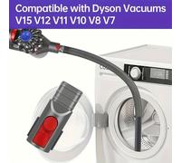 TEMU Accesorio de manguera de aspiración para de secadora, compatible con modelos Dyson V7, V8, V10, V11 y V15, diseñado para limpiar esquinas y espacios estrechos