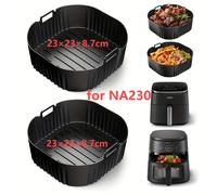 TEMU Accesorio de Silicona para Airfryer, Molde de Silicona para 6L/6.2L, de Silicona para Air Fryer CP158-of 5.5L, Accesorios para Casserole Dish en la Serie Philips 2000 6.2L