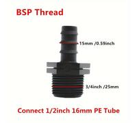 TEMU Accesorios de Enchufe de Micro-Rociador Rápido para Invernadero con Externo para Riego por Goteo Directo