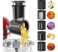 TEMU Accesorios de mezclador, picador y rallador para Kitchenaid Fresh Prep Slicer/Shredder, compatibles con verduras, queso, preparación de ensaladas y pasta.