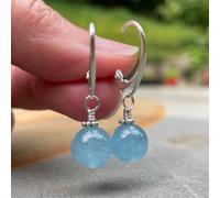 TEMU Accesorios Elegantes y Sencillos para Mujer, Ideales Para Vacaciones: Aretes de Aquamarina
