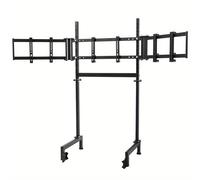 TEMU Accesorios Roosterpit para Simulador de Carreras con Tubo , Soporte Triple para Monitores, Compatible con Monitores de 27" o 32", Altura y Ancho Ajustables, Solo el Soporte para Monitor