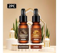 TEMU Aceite con a Madera en Gotero, Paquete de 2 - Regalo para Ramadán o Halloween: Difusor, Calentador de Velas, Suministros Festivos, Humidificador y Recambio para el Hogar