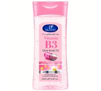 TEMU Aceite corporal DR. Vitamin B3 Glow, 200 ml/6,8 oz, aceite para masajes nutricionales para los tipos de piel, con glicerina, función , belleza SPA.