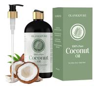 TEMU Aceite de Coco Destilado de 16Oz - Aceite de Coco de Calidad, Adecuado para Aceites Esenciales, Aceites de Masaje, Aceites Capilares Hidratantes y Aceites