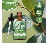 TEMU Aceite de Eucalipto de 30ml, de Planta para Ambientador - para Varios Incluyendo Cocinas, Salas de Estar, Baños, Oficinas y Dormitorios. También Ideal para, Aceites Esenciales