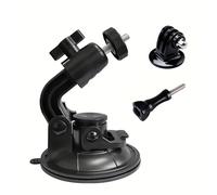 TEMU Action Camera Suction Cup Mount Windshield Camera Holder Tripod Adapter for Gopro Hero 11, 10, 9, 8, 7, 6, AKASO EK7000, Brave 4, Dragon Touch, DJI , X3 x2 - ABS Material