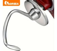 TEMU ¡Actualiza tu batidora KitchenAid con un gancho de masa en espiral de acero inoxidable - a prueba de óxido y fácil de limpiar, perfecto para amasar pan, pizza, pasta y galletas!