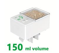 TEMU Acuario LED Digital de 500ml con Alimentador Automático Inteligente para Peces, Dispensador de Alimento con Temporizador para Mascotas