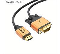 TEMU Adaptador De Interfaz De Audio A VGA, Cable Convertidor De Video A VGA De 1080P. Admite La Conversión De De Entrada De La Computadora Portátil, PC O HDTV A La VGA Para Monitores Y Proyectores.