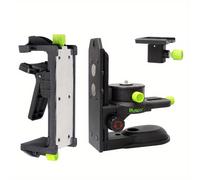 TEMU Adaptador de Nivel Láser Huepar con Soporte de Ajuste Fino, Base Magnética Multifuncional y Pinza Ajustable 360°