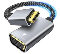 TEMU Adaptador DisplayPort (DP) a VGA, Adaptador de Exhibición Chapado en Oro a VGA ( a Hembra) Compatible con Computadora, Escritorio, Laptop, PC, Monitor, Proyector, HDTV