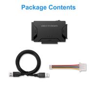 TEMU Adaptador SATA IDE a USB 3.0 | Kit de recuperación de universal para disco duro SATA y IDE de 2.5/3.5 pulgadas, convertidor de recuperación ultra, marca E-, cable de cobre estannado