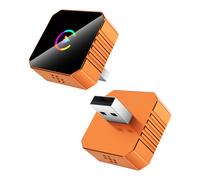 TEMU Adaptador sin varillas CarPlay, Actualización 2026 para Cable/sin varillas, Compatible con Apple CarPlay y Auto, Diseño Mini USB con Extensión Tipo-C, y Usa, Conexión Estable sin Retrasos