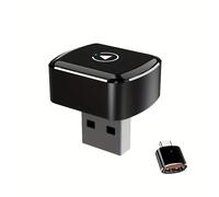TEMU Adaptador sin varillas CarPlay y Auto, Convierte de Cableado a Sin Hilos, Dongle USB , Compatible con Control por Voz