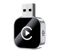 TEMU Adaptador sin varillas CarPlay y Auto, Dongle USB Inteligente con WiFi e sin varillas, Control en Volante/Pantalla Táctil, Compatible con iPhone y Smartphones , USB para (Sin Externos)