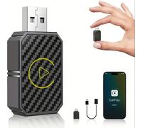 TEMU Adaptador sin varillas para CarPlay y Auto - Dongle UniverseUSB/USB-C para Sistemas OEM con Cable, Compatible con iOS 10+/ 11+, Sin Batería Requerida, 5V, de Montaje sin varillas