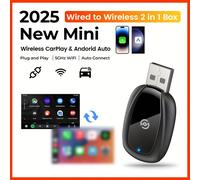 TEMU Adaptador Timeknow Auto Compatible con iPhone iOS10+ 11+, Compatibilidad Universal para Coche, No Requiere Baterías, Conector sin varillas 2-en-1 de CarPlay Cableado a USB Dongle,