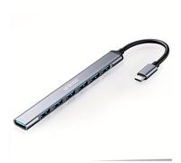 TEMU Adaptador Ultra Delgado de Velocidad USB 3.0 Gen 1 a USB 2.0/3.0, Conector de Aluminio Plug and Play con Extensor OTG, USB Múltiple para /Air, Divisor USB para Laptop, PC, Teclado, Ratón y Más