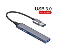TEMU Adaptador USB 3.0 4 en 1, divisor de velocidad de 5 , multipuerto con puertos USB3.0/2.0 para accesorios de computadora PC, compatible con memoria USB, no requiere batería