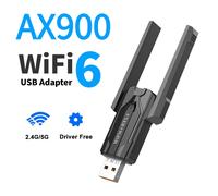 TEMU Adaptador USB AX900 WiFi 6 para PC - Banda 2.4G/5G con Antenas Externas, Bluetooth 5.4 y Sin Necesidad de Controladores para Win10/