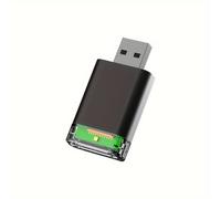 TEMU Adaptador USB Dongle de Carplay con Cable a Inalámbrico que Soporta Carplay Como Auto, de Metal, Compatible con Vehículos que Tienen Carplay con Cable, y Funciona Como una Carplay, Sin Batería