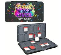 TEMU Adecuado para de almacenamiento de tarjetas de juego de Switch, con 24 ranuras para cartuchos espacios de almacenamiento para tarjetas Micro SD