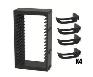 TEMU Adecuado para PS5/NS Switch/: de almacenamiento y estantes para tarjetas, organizadores de juegos, ganchos para mandos e accesorios - Material ABS, ¡Regalo para Navidad!