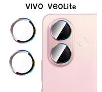 TEMU Adecuado para vivo V60 Lite, película de lente de cámara trasera, protector de cámara de 9H, protector de lente deslumbrante y , película todo en uno de vidrio templado metálico de