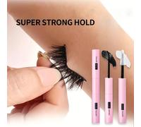 TEMU Adhesivo para Dos en Uno, Pegamento y Sellador que 72 Horas, Impermeable y Anticongelante, Adecuado para Pestañas en DIY, Todo Tipo de Piel, Adhesivo para Extensiones de Pestañas Negras