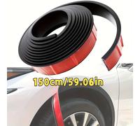TEMU Adhesivo protector de para rueda de coche, material de sintético, protector de de guardabarros de goma impermeable, adiciones antiarañazos para guardabarros delantero