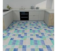 TEMU Adhesivos Autoadherentes Impermeables y Antideslizantes para Suelos - Calcomanías Clásicas de Plástico para Cocina, Baño, Sala y Dormitorio, Renovación de Pisos, Diseños , Fácil Instalación