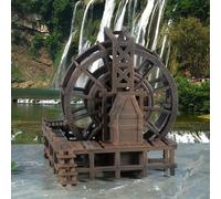 TEMU Adiciones de paisaje en miniatura estilo chino, que incluyen una , un bonsái, un acuario, de jardinería, un pabellón y figuras de de resina de edificios antiguos