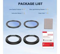 TEMU Adiciones para gafas , incluyendo lentes magnéticas de rápida resistentes a los arañazos, filtros antiluz azul y cubiertas de protección contra el polvo