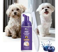 TEMU ¡ adiós a los nudos! Esta mousse de limpieza para perros de pelo largo una fórmula sin lágrimas que hidrata y previene los nudos. Limpia , limpia y mejora el . con un peine desenredante.
