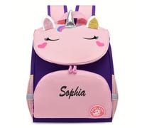 TEMU Adorable Bolso de Unicornio Dinosaurio, Bordado con Tu y Más Texto, para Diario, , Vacaciones, Playa, para al Colegio, ¡También un Gran Regalo!