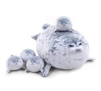 TEMU Adorables Juguetes de Peluche de Foca Grande y Pequeña, Animales de Dibujos Animados Kawaii Rellenos Suaves, Almohada de Peluche para Decoración del Hogar, Decoración de Sofá, Regalos para y