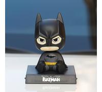 TEMU Adorno para coche WB Superhéroe Batman, decoración de coche Tom y , cabezal de goma Tom y , soporte multifuncional para teléfono, figurita de escritorio, regalo .