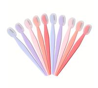 TEMU Afeitadora de cejas para mujeres, juego de 10 piezas, 5 colores, herramienta de de color beige , y fácil de usar para el facial, con cubierta de seguridad de acero inoxidable.