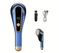 TEMU Afeitadora de tela recargable, removedor de pelusa para suéteres, depiladora eléctrica portátil para suéteres, recortadora de pelotas de pelusa adecuada para ropa y muebles, azul