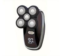 TEMU Afeitadora Eléctrica para Hombres, Afeitadora de Cabeza Eléctrica con Pantalla LED, Afeitadora de Cabeza Recargable Inalámbrica, Afeitadora Eléctrica de Cuchillas