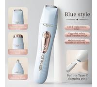 TEMU Afeitadora Eléctrica para Mujeres 2-en-1 Recortadora y Afeitadora para Bikini, Axilas, Cuerpo - Recortadora de Indolora con Cabezales Dobles