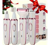 TEMU Afeitadora eléctrica para mujeres - 4 en 1, cortadora de bikini, adecuada para el afeitado de corporal, facial, recargable, adecuada para el rostro, , brazos, axilas, piernas, cejas.