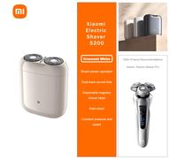 TEMU Afeitadora eléctrica Xiaomi , funcionamiento con sensor inteligente, láminas curvas de pista, disponible en dos colores, tamaño , presión y velocidad , carga tipo C, / plateado /