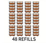 TEMU Afeitadora Manual para Hombre con Cuchillas de Repuesto | Afeitadora de Seguridad de Acero Inoxidable de 6 Capas con de Protección de la Piel, Cuchillas de Afeitar Reemplazables