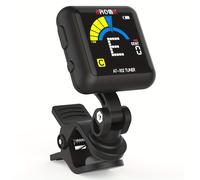 TEMU Afinador Clip-On AROMA AT-102 para Guitarra Eléctrica y Acústica con Carga, Pantalla a Color de Resolución VA, Ajustable 360°, Universal para , Violín, y de